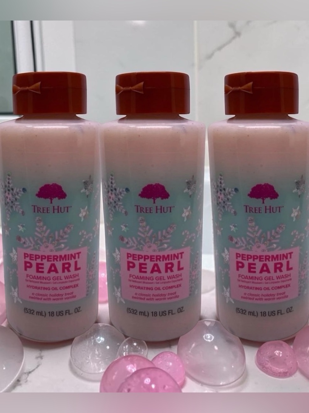 Peppermint Pearl Tree Hut Avocado, Kiwi, Orange Oils 💕 3 Pack 💕 18 oz each